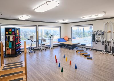 The rehab gym of the Valle Vista facility