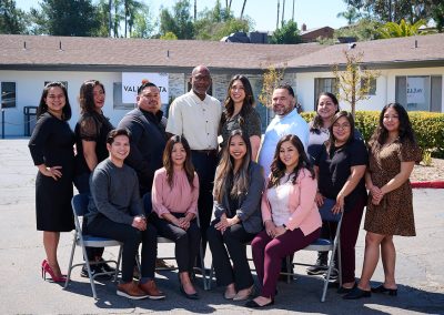 Some caregivers and staff members at the Valle Vista facility