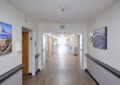 Hallway of the Valle Vista facility